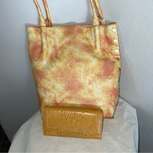 Hammitt Oliver Medium TieDye Mango bag NEW comes with a wallet-